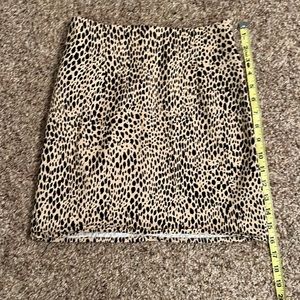 Animal print skirt